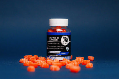 Griz Fit creatine gummies product shot showing bottle