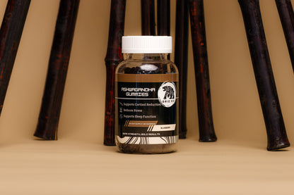 Griz Fit ashwagandha gummies product shot showing bottle