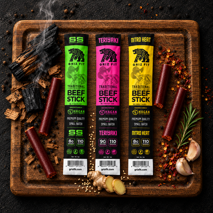 Griz Fit Flavor Sampler – 12 Beef Sticks