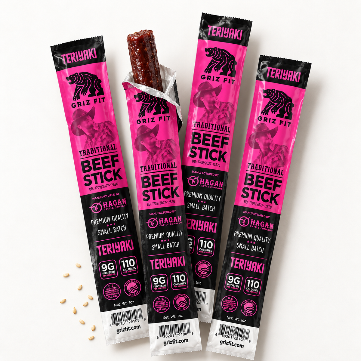 Griz Fit Flavor Sampler – 12 Beef Sticks