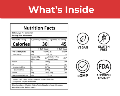 Strawberry Creatine Gummies